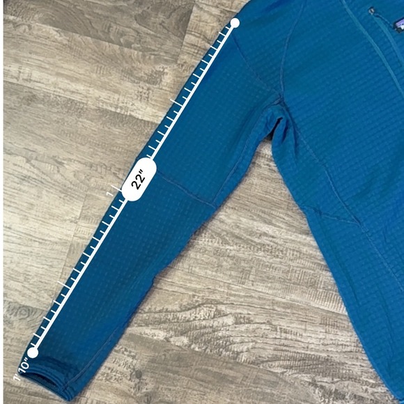 Patagonia R1 Pullover Fleece Jacket Lightweight Quarter Zip Blue Women's… - Picture 11 of 11